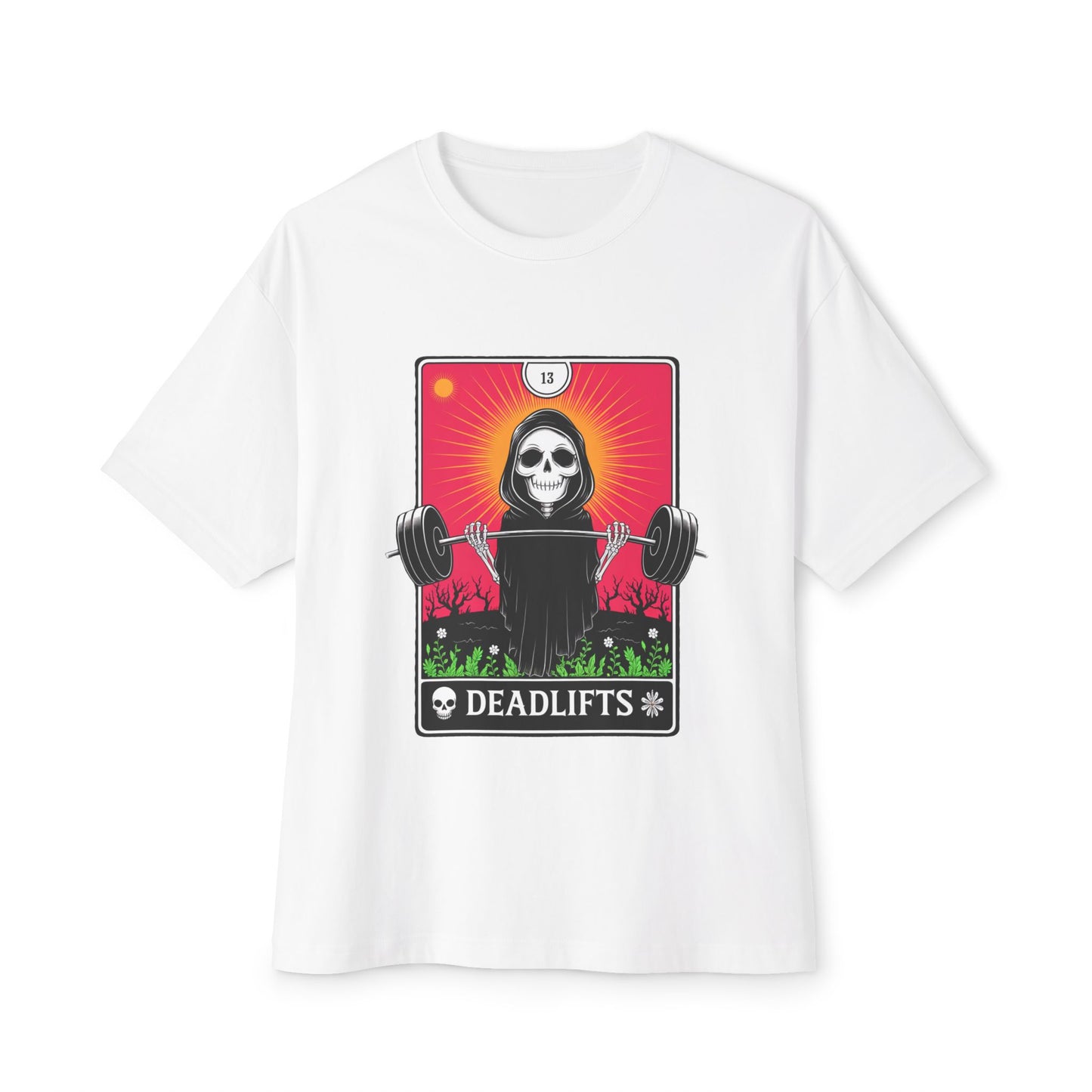 Deadlifts Skull Boxy Tee, Unisex