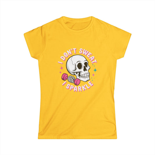 Sparkling Skull Fitness Tee, womens