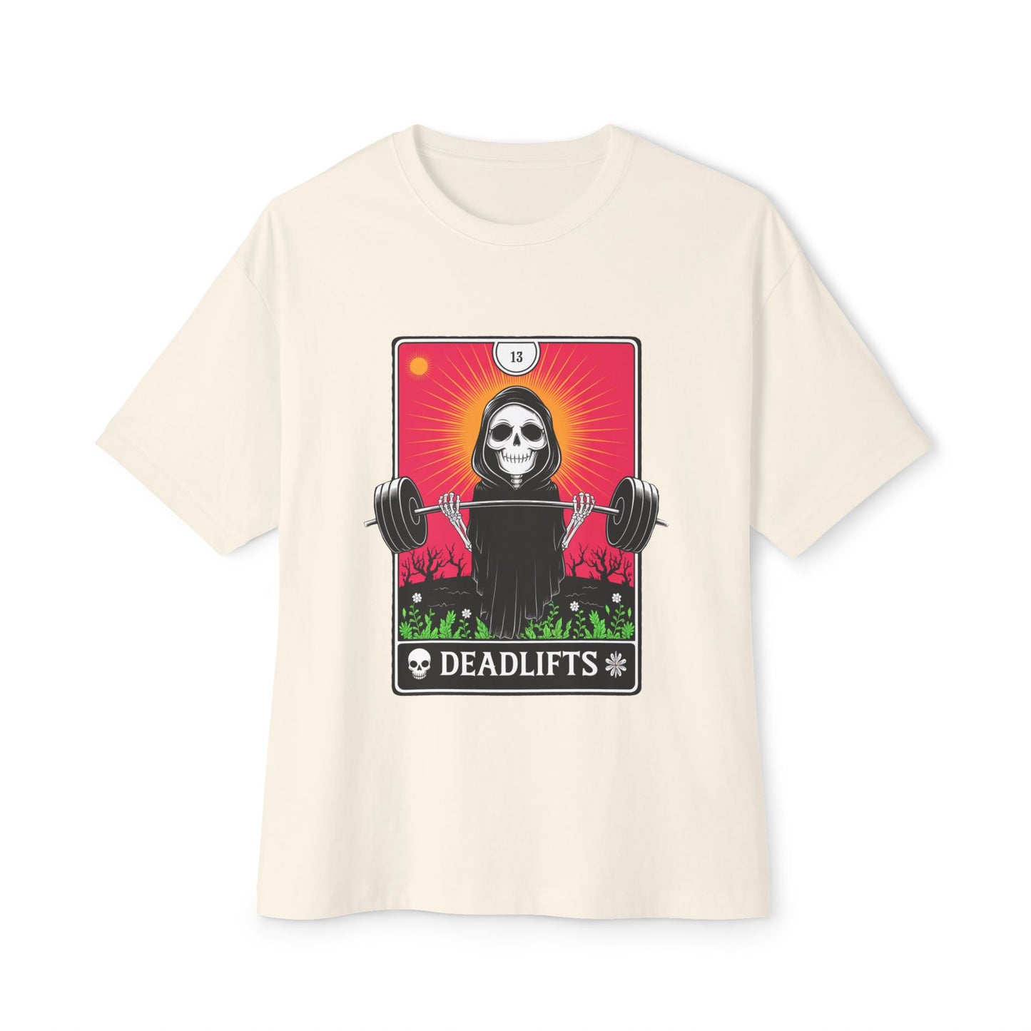 Deadlifts Skull Boxy Tee, Unisex