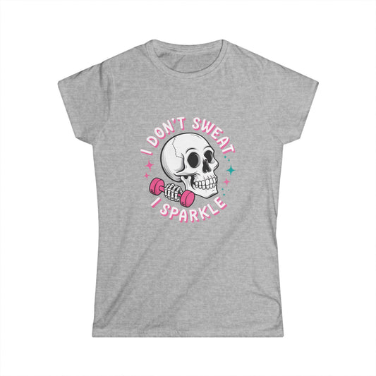 Sparkling Skull Fitness Tee, womens