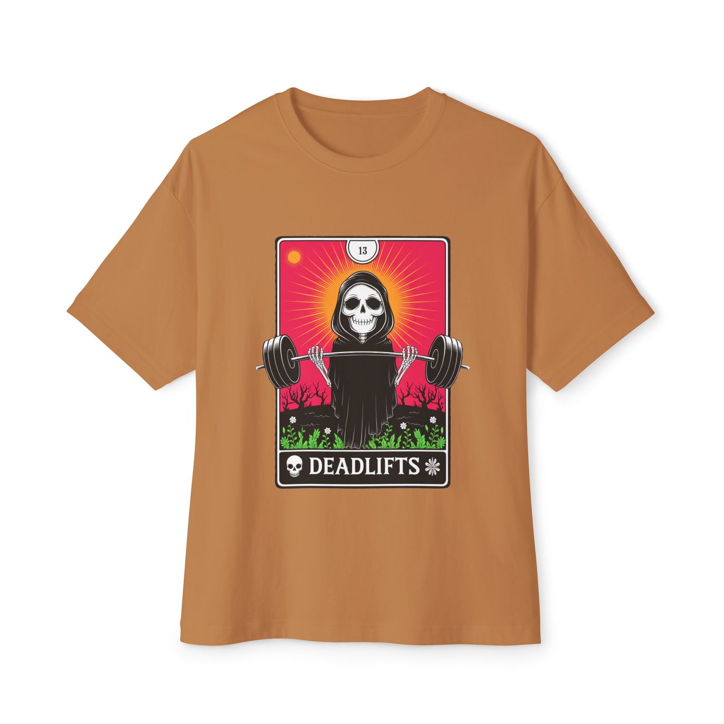 Deadlifts Skull Boxy Tee, Unisex