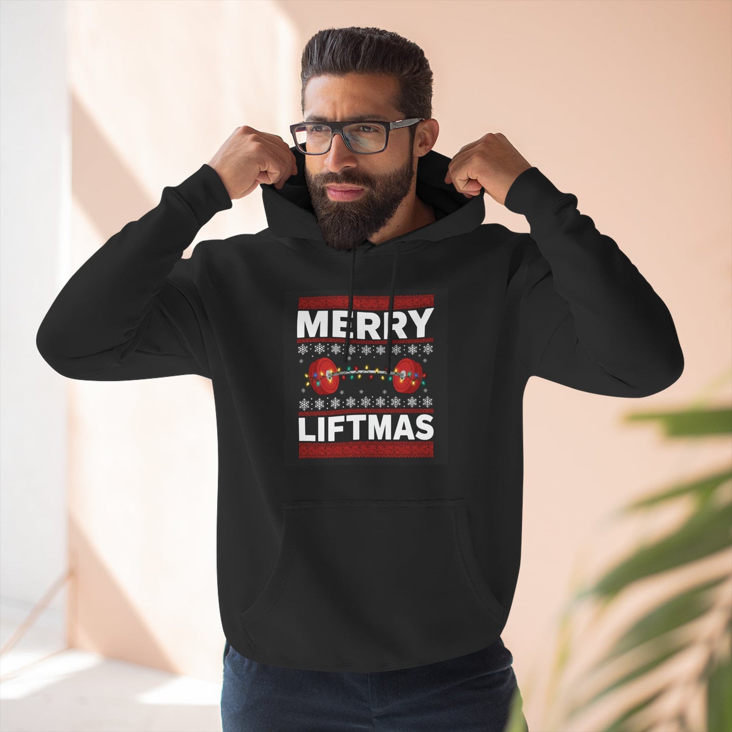 Merry Liftmas Hoodie – Funny Gym Christmas Sweater Design