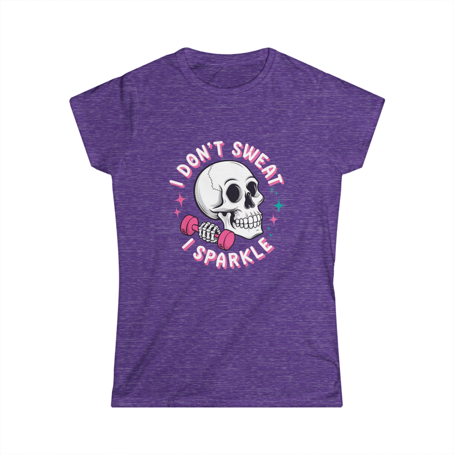 Sparkling Skull Fitness Tee, womens