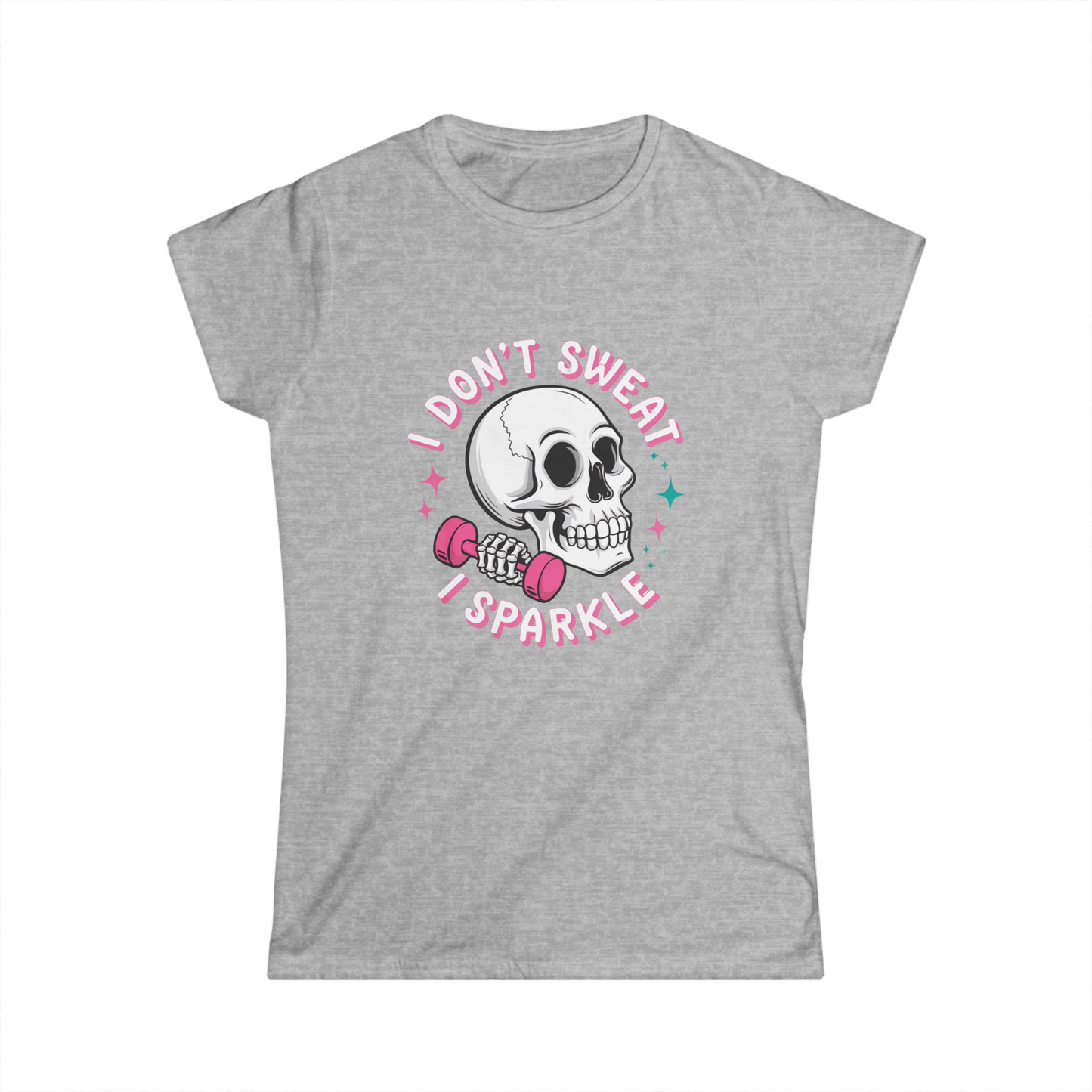 Sparkling Skull Fitness Tee, womens