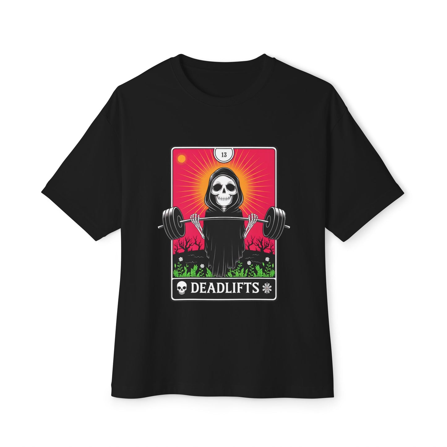 Deadlifts Skull Boxy Tee, Unisex