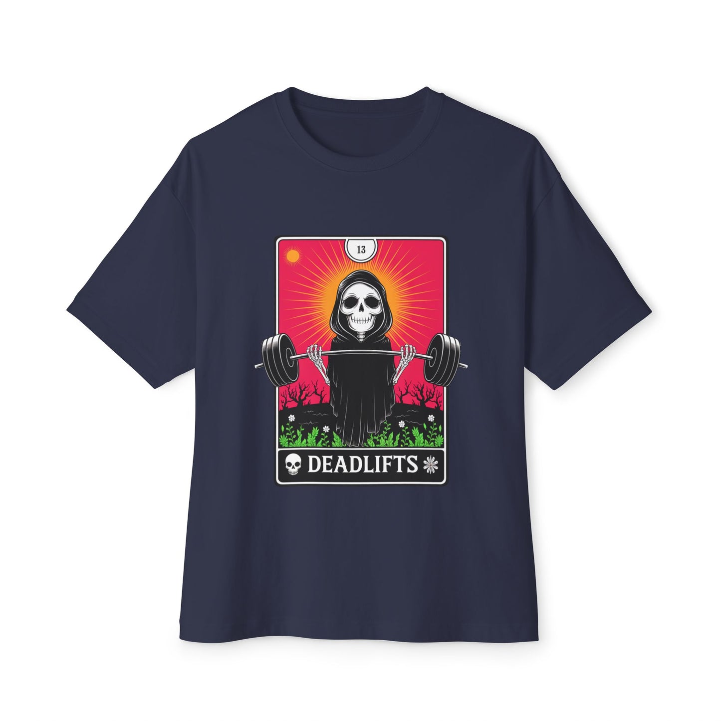 Deadlifts Skull Boxy Tee, Unisex