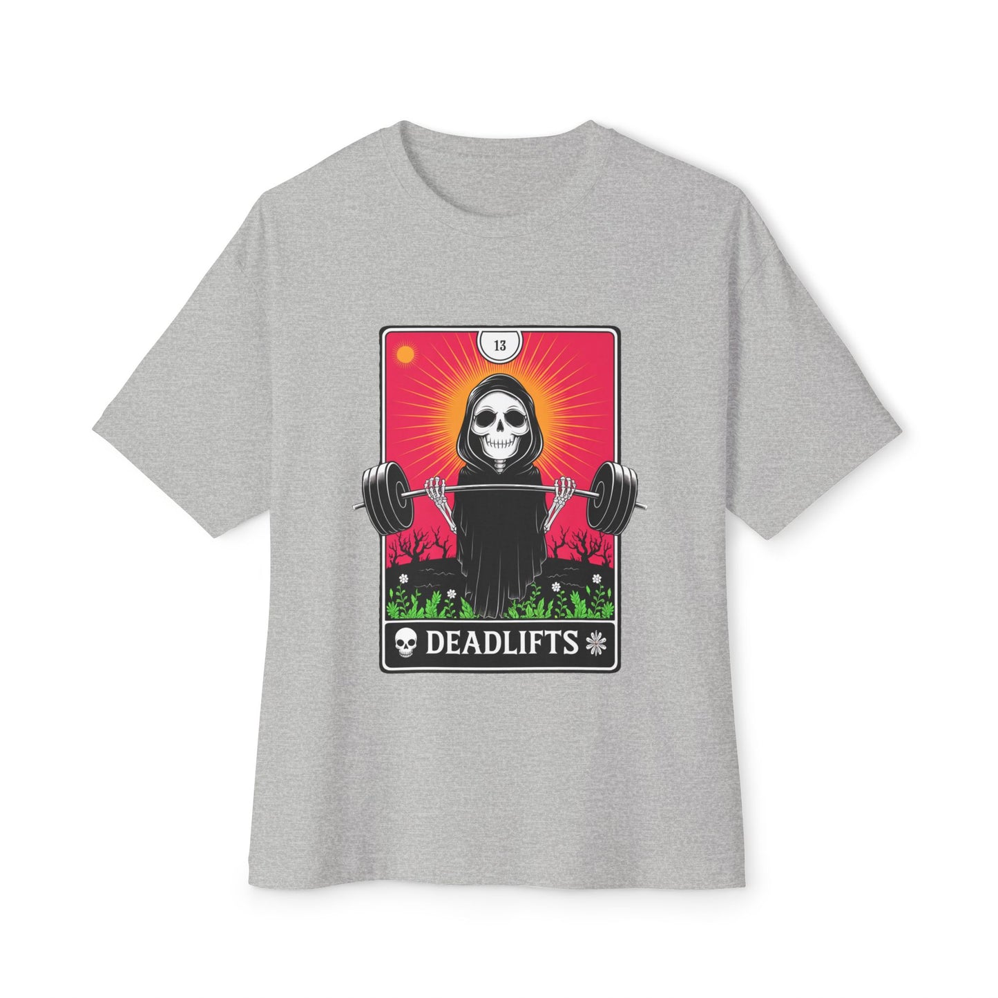 Deadlifts Skull Boxy Tee, Unisex